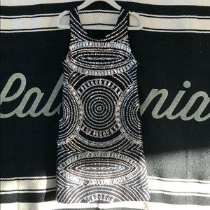 FLOWERS BY ZOE jeweled bedazzled dress